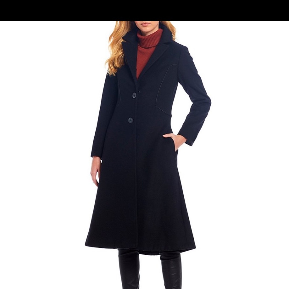 Antonio Melani Penny Fit & Flare Wool Coat
